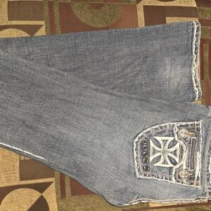 Laguna B Women's Boot Cut Jeans with Embroidered Pocket